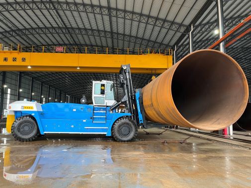 50 ton forklift work for steel pipe 1 50 ton forklift work for steel pipe 1