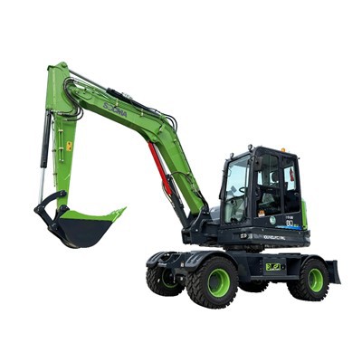 Yuchai Motor Çalışma Ağırlığı ile 8 Tonluk Elektrikli Tekerlekli Ekskavatör