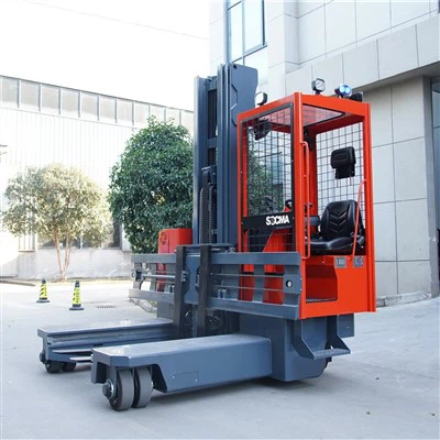 Müşteri Deposu Yan Yükleyici Forklift 2.5ton 3.5ton 4ton tam yollu Elektrikli Motorlu Forklift Kamyonu