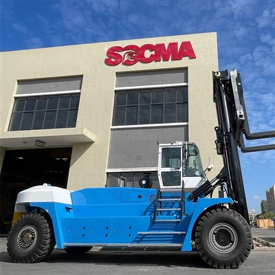 SOCMA 65ton Dizel ForkliftÇelik Fabrikaları için Ağır Hizmet Forklifti Çimento Prefabrik Tesisleri Rüzgar Enerjisi Taşımacılığı