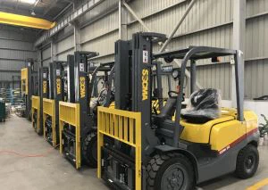Tripleks Free Mast 4.5M Kaldırma ile 3T Dizel Forklift